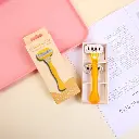 Five-layer curved blade women's razor wi