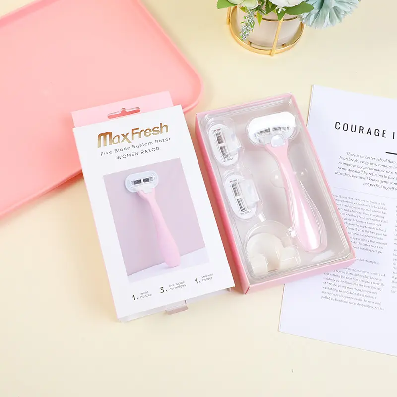 Five-layer blade women's razor-pink