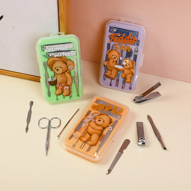 TEDDY ISLAND series manicure seven-piece