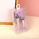 Crystal purple series nail clippers 2pcs