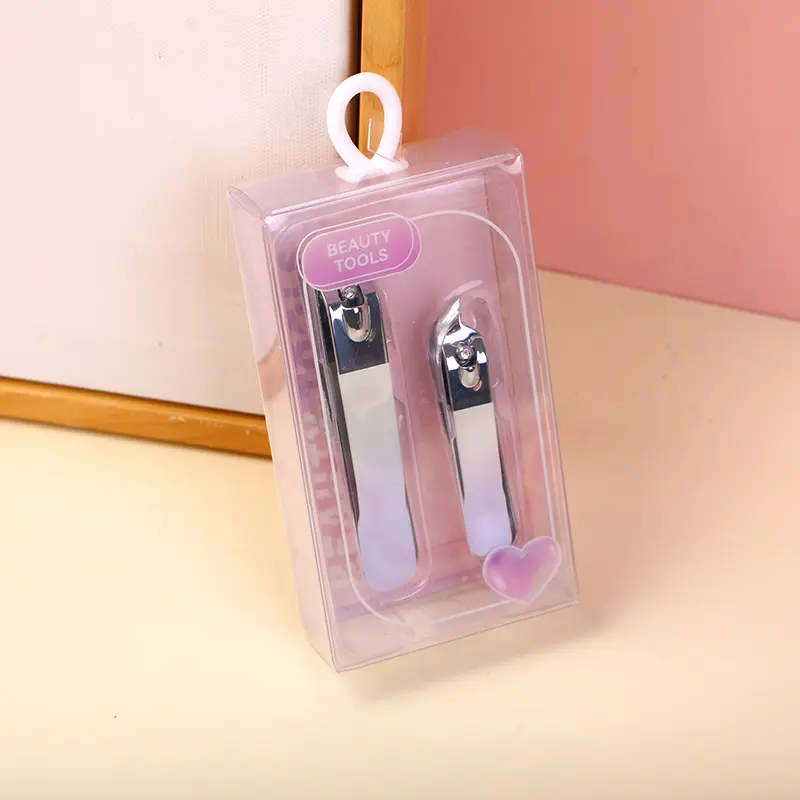 Crystal purple series nail clippers 2pcs