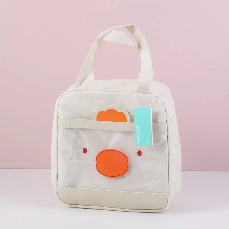 Cute duck lunch bag-beige
