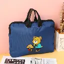 Fun little bear laptop bag-blue