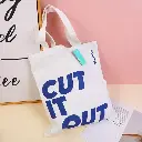Simple letters shopping bag