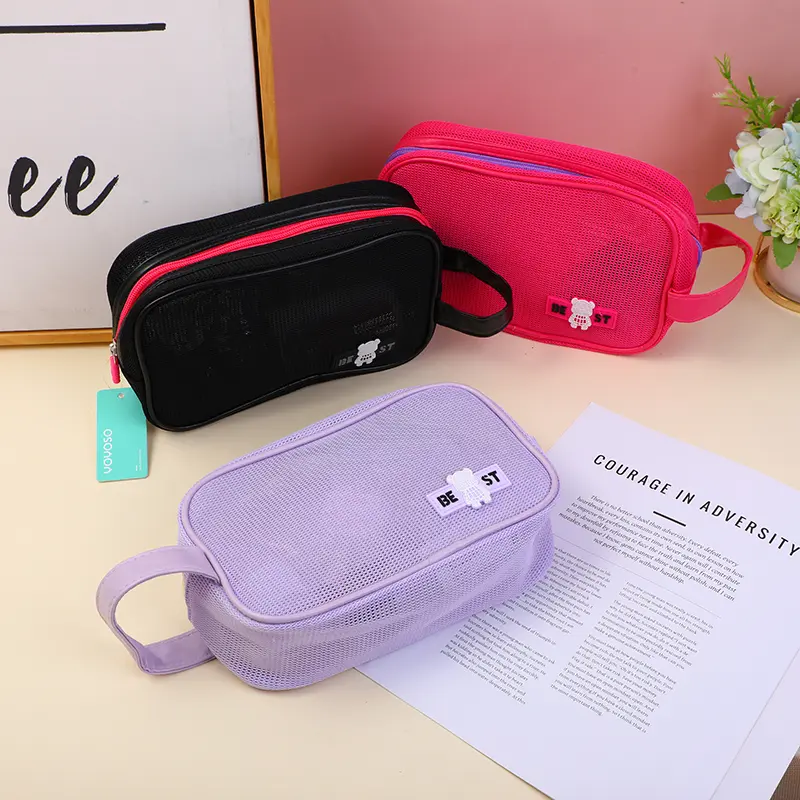 Holiday portable toiletries bag