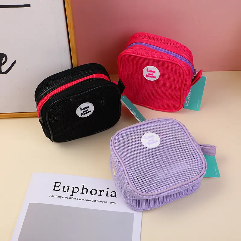 Holiday square cosmetic bag