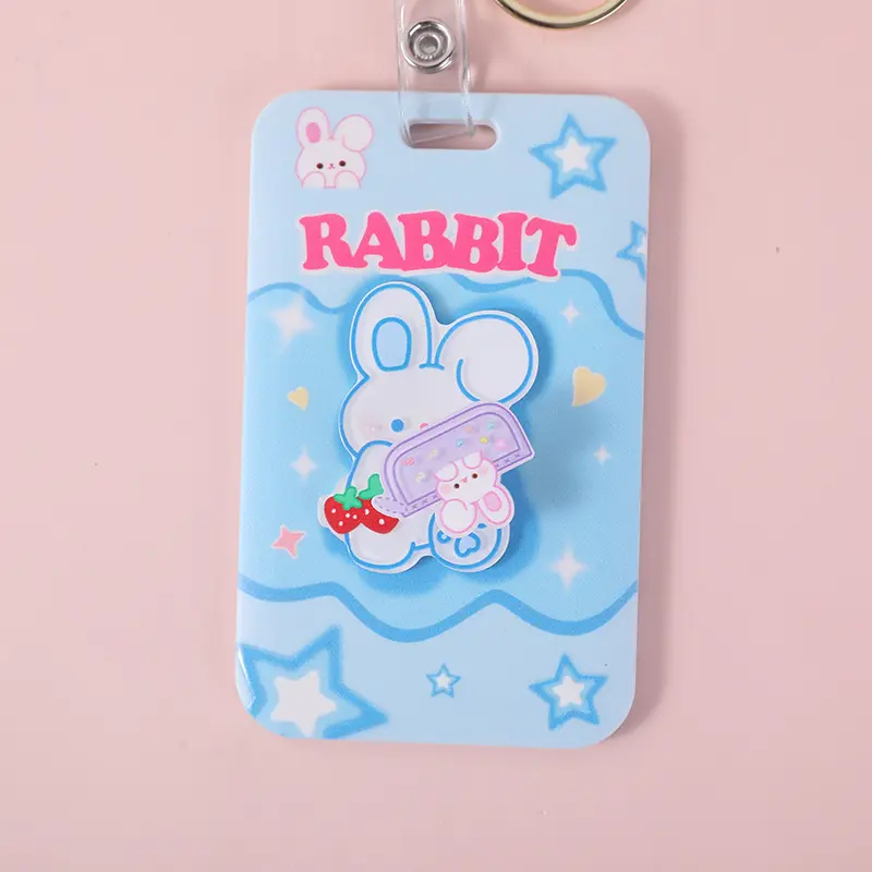 Creative fun keychain card holder