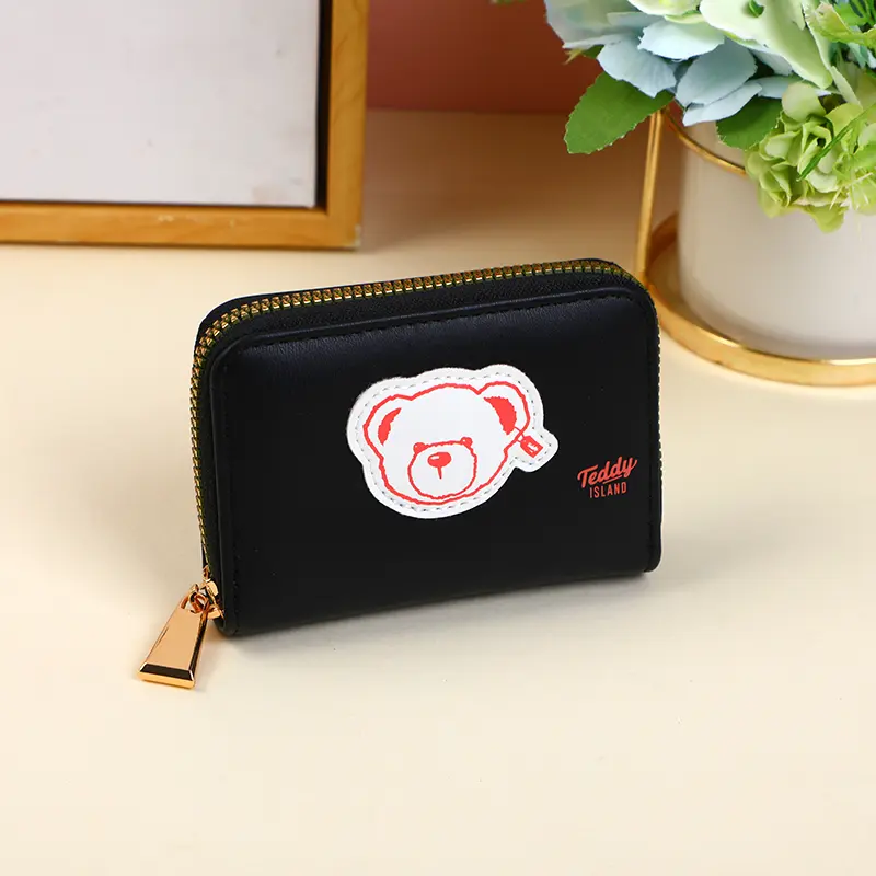 TEDDY ISLAND series women's wallet-black