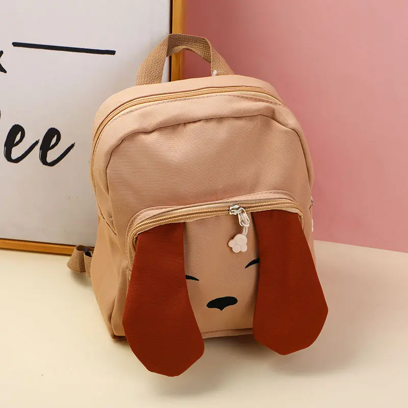Children's backpack with big ears-brown