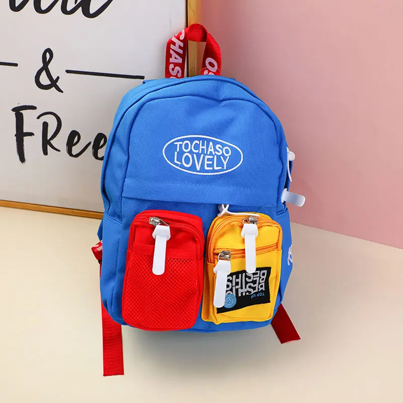 Trendy children's backpack with two pock