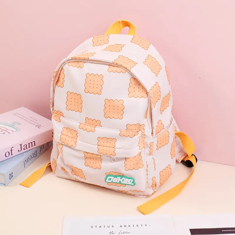 Biscuit series backpack-beige
