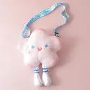 Little star pink lady's shoulder bag
