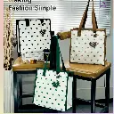 Heart to heart series coated tote bag-No