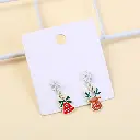 Christmas series bell and elk stud earri
