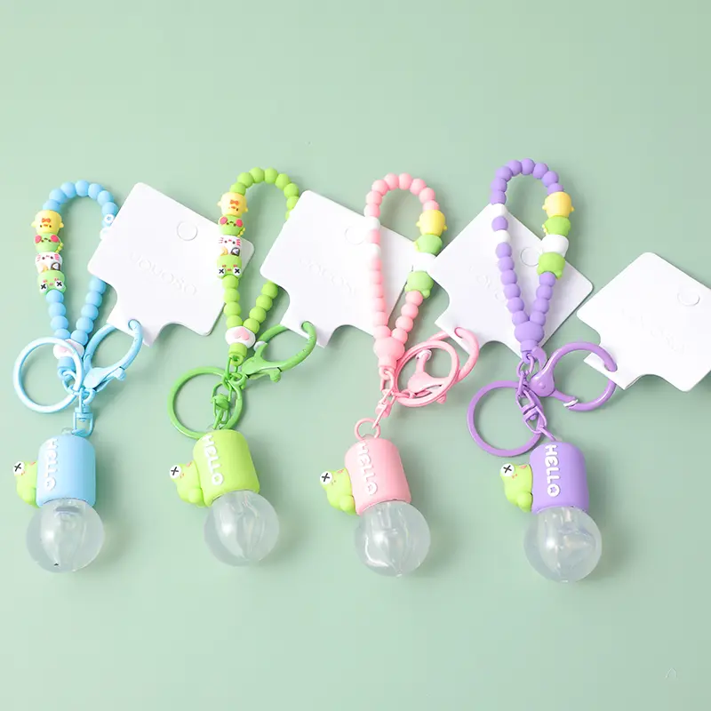 Small light bulb key chain-frog