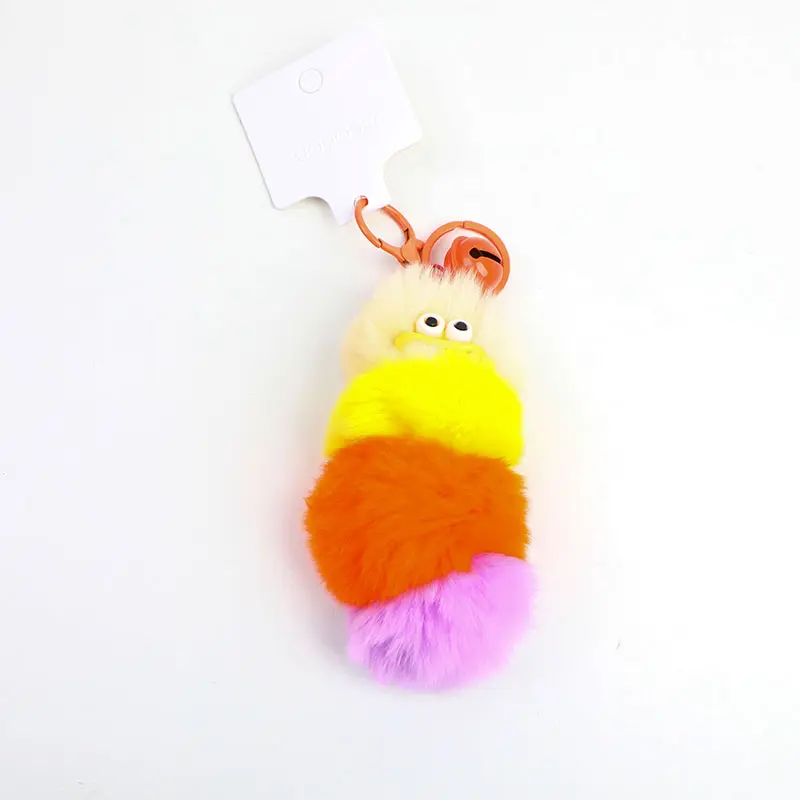 Sausage mouth insect plush key chain-001