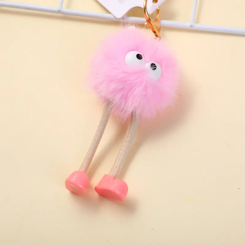 Plush key chain-pink