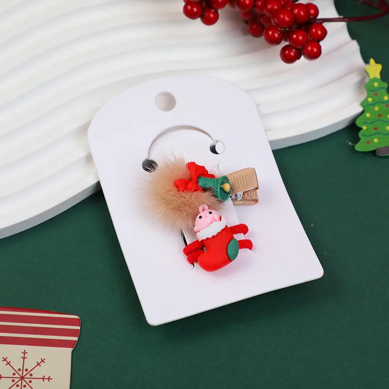 Santa claus hair accessories set-4