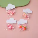 Pink Bear Children's Acrylic Hair Clips