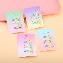 Gradient color butterfly BB clip-3pcs