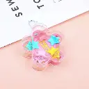 Flower box terry hair tie and hair claw 