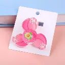 Peach snap wristband