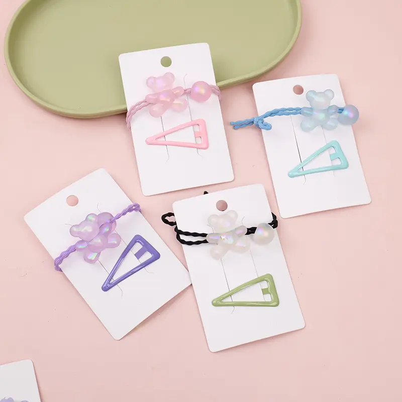 Colorful bear children's hair accessory 