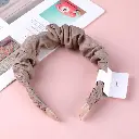 Fabric pleated hair band