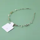 Fashion rhinestone pearl alloy hair band