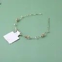 Fashion rhinestone pearl alloy hair band