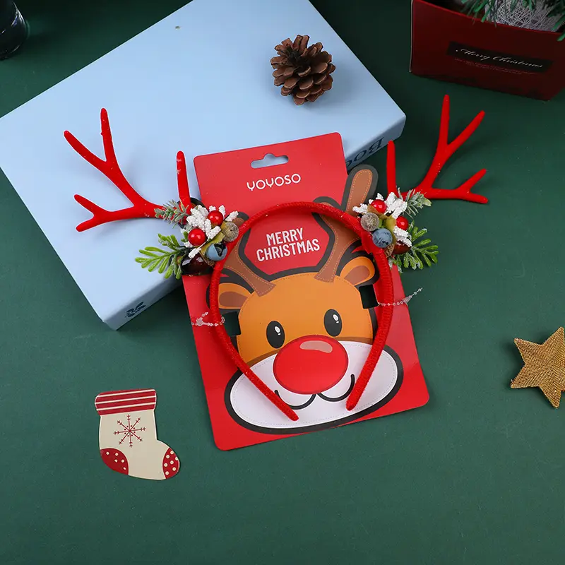 Christmas series deer horn hair band-2