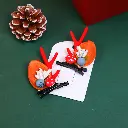 Christmas series fabric hair clip-2