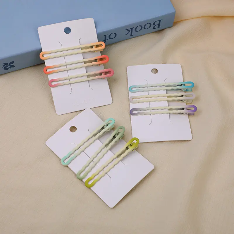 Matte large wavy hair clip-3pcs