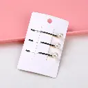 Pearl 3pcs alloy bobby pin-006