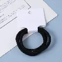 Black basic rubber band 3pcs