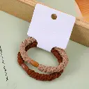 Coffee color twill rubber band 2pcs
