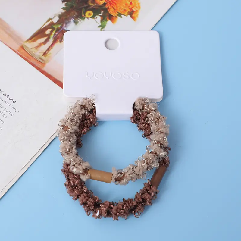 Fluffy rubber band 2pcs