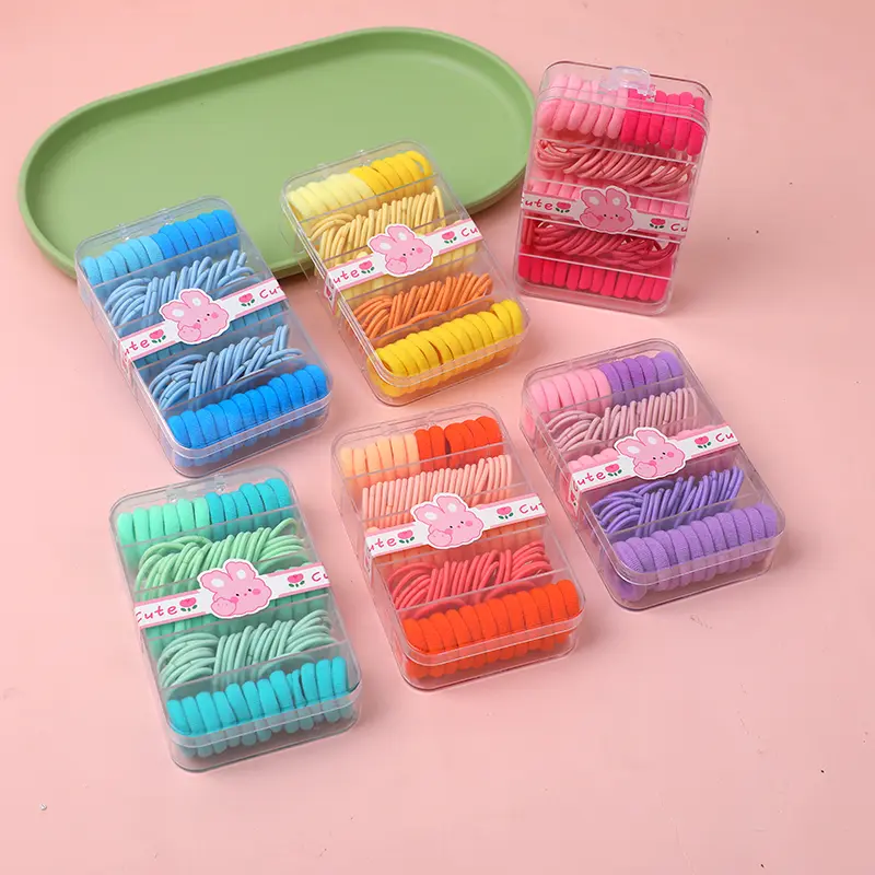 Terry hair tie boxed combo set