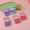 Colourful hair tie boxed combo set