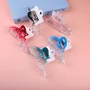 Gradient color love hair claw clip-13cm