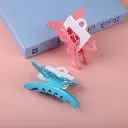 Solid color butterfly acrylic hair claw 