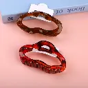 Candy color leopard hair claw clip-13cm