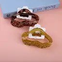 Translucent colored cloud hair claw clip