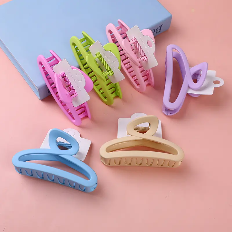 Hanger type acrylic hair claw clip