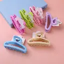 Hanger type acrylic hair claw clip