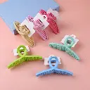 Cross type acrylic hair claw clip