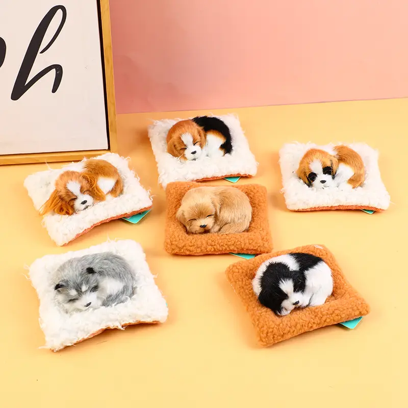 Simulation cute pet car decoration E ser