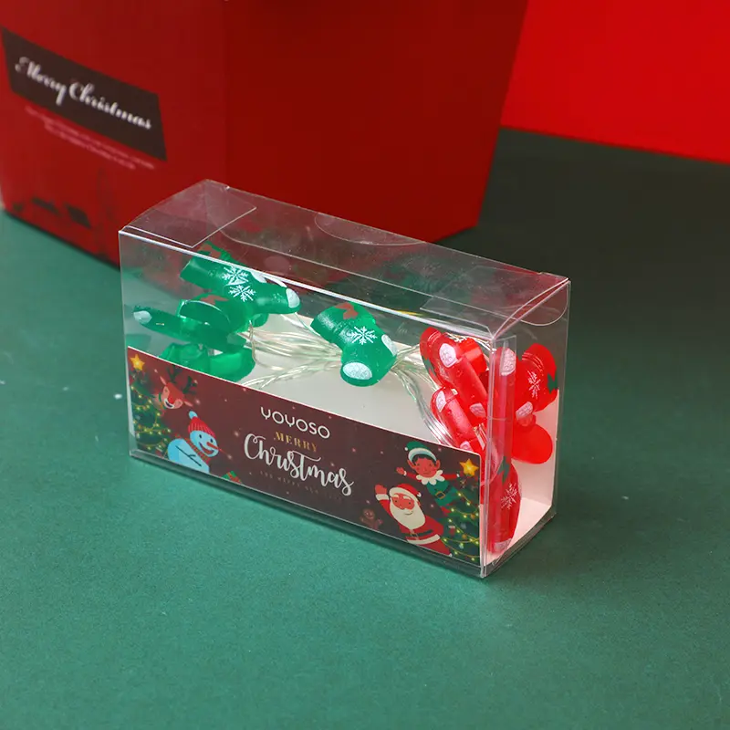 Red and green sock 006 (2pcs AA battery 