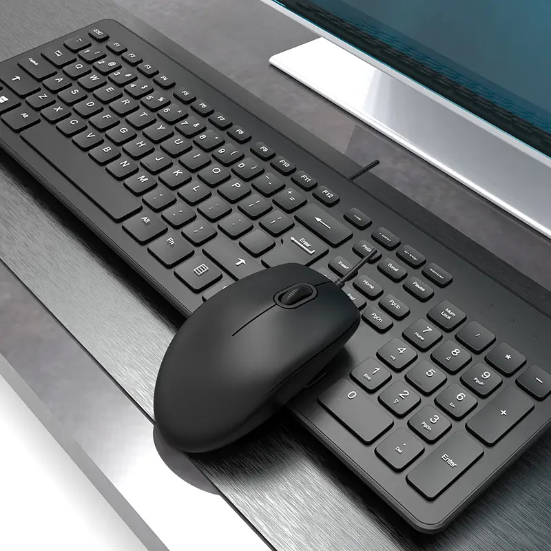 Mute office keyboard and mouse set