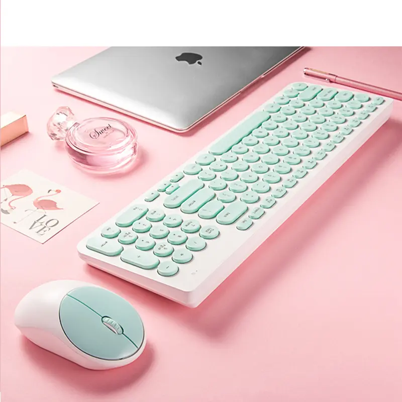 Fashion wireless office mute keyboard an